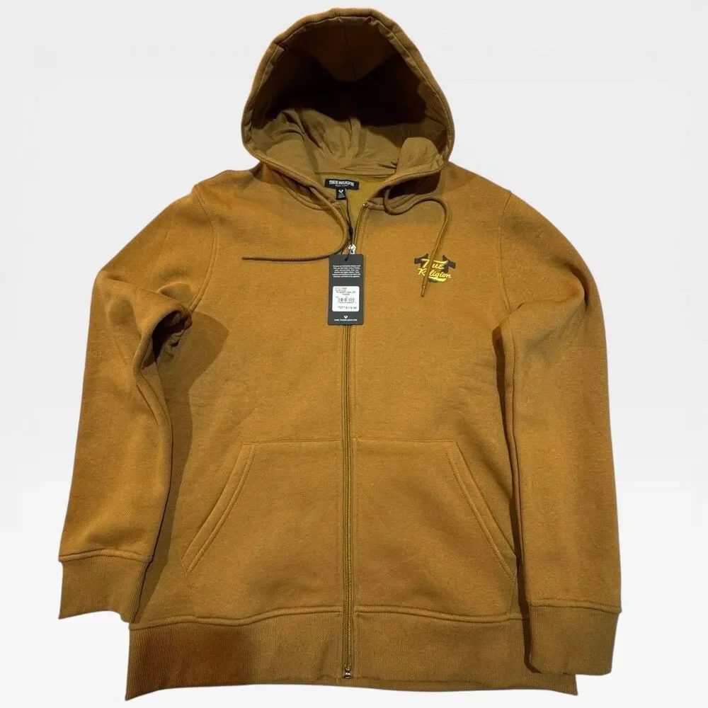 True Religion Script Logo Zip Hoodie NWT Dijon Buddha Streetwear